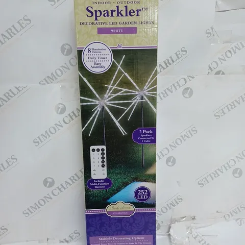 PACIFIC ACCENTS SET OF 2 LED SPARKLER LIGHTS WITH TIMER & REMOTE