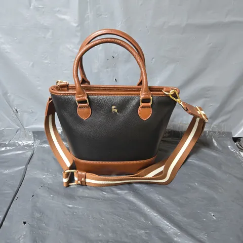 ASHWOOD LEATHER MINI HANDBAG IN TAN MIX