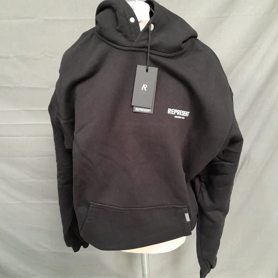 REPRESENT OWNERS CLUB HOODIE IN BLACK - MEDIUM