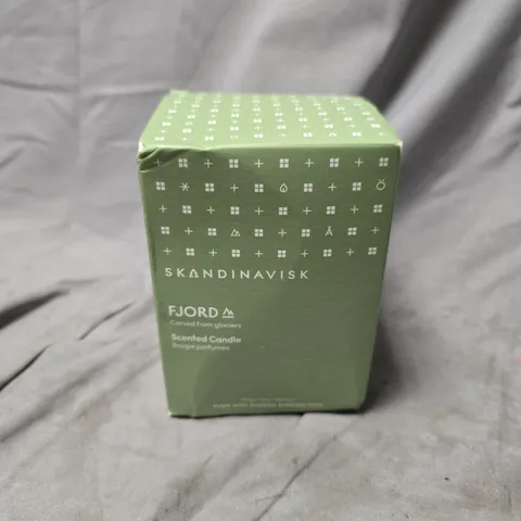 BOXED AND SEALED SKANDINAVISK FJORD SCENTED CANDLE (200G)