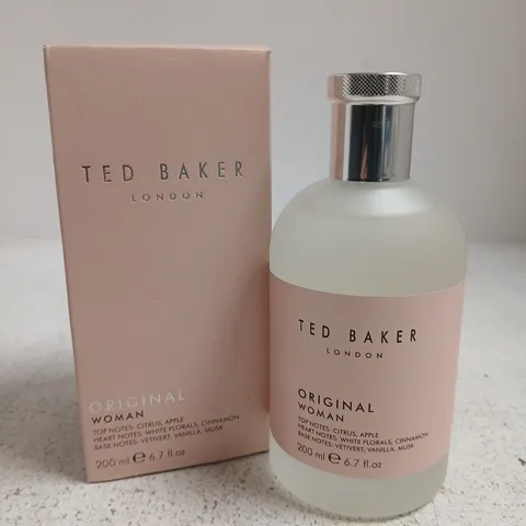 BOXED TED BAKER ORIGINAL WOMAN EAU DE TOILETTE 200ML