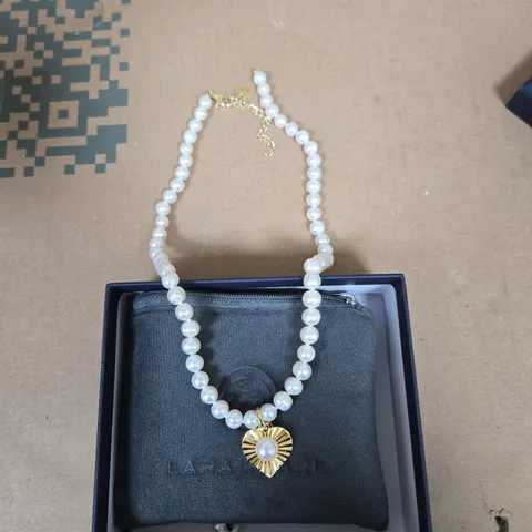 LARA PEARL GOLD TONE NECKLACE