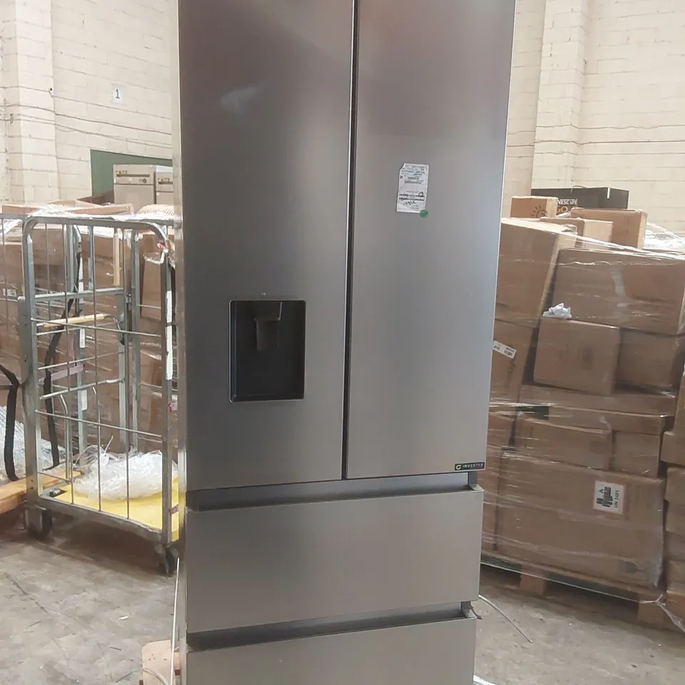 HISENSE PUREFLAT SLIM RF632N4WIE FRIDGE FREEZER - STAINLESS STEEL