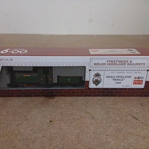 FFESTINIOG & WELSH HIGHLAND RAILWAYS SMALL ENGLAND 'PRINCE' GREEN – 0-9 NARROW GAUGE MODEL (BOXED)