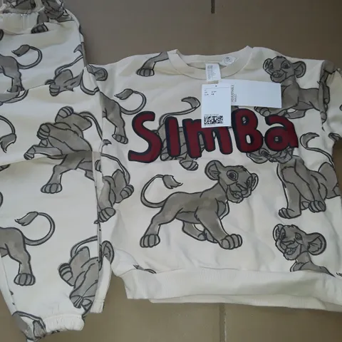 H&M DISNEY SIMBA KIDS 2-PIECE SET - 2/3 YRS