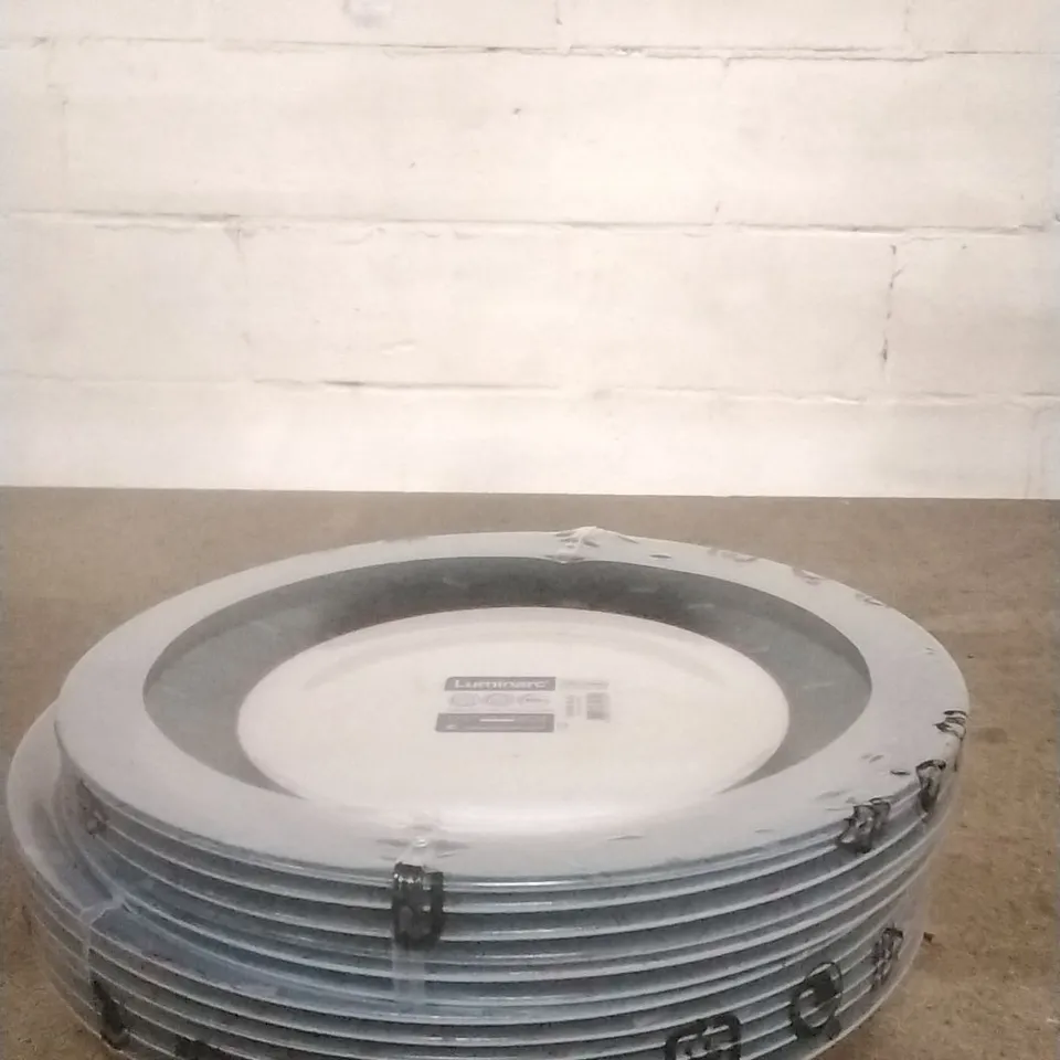 BOXED LUMINARC EXTRA RESISTANT DISH SET (GREEN/BURGUNDY)