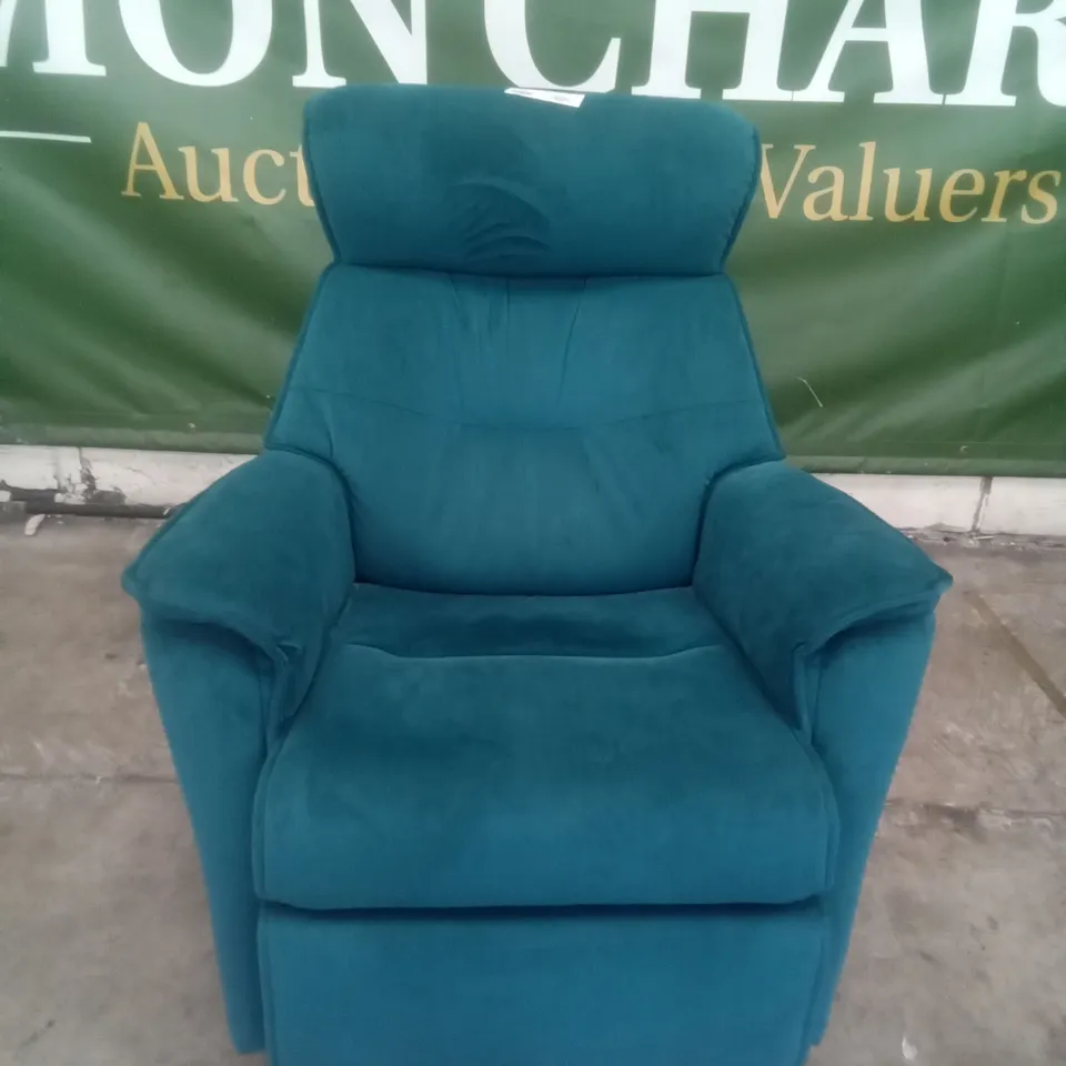 DESIGNER G PLAN MADE MALMO MAN RECLINER CHAIR - PLUSH MALLARD FABRIC 