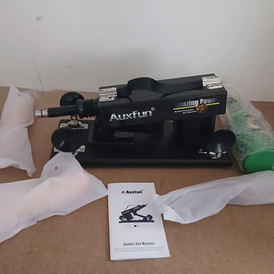 AUXFUN SEX MACHINE – BLACK METAL FRAME WITH USER MANUAL