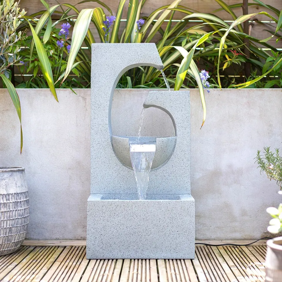 BOXED AURIGEMMA EASY FOUNDATION ANGO FALLS WITH LIGHTS MAINS PLUGIN POWERED WATER