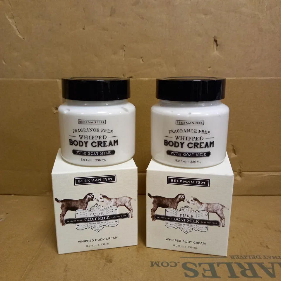 BEEKMAN 1802 GOAT MILK WHIPPED BODY CREAM DUO