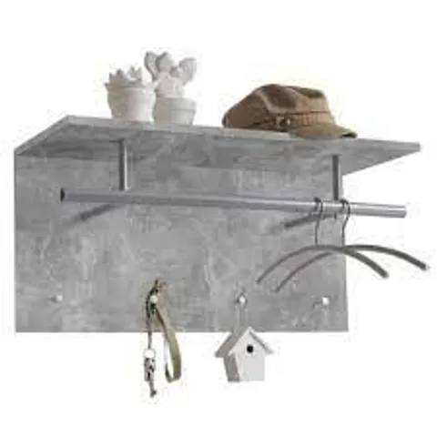BOXED BRAND NEW HALL SHELF - CONCRETE COLOUR (1 BOX)