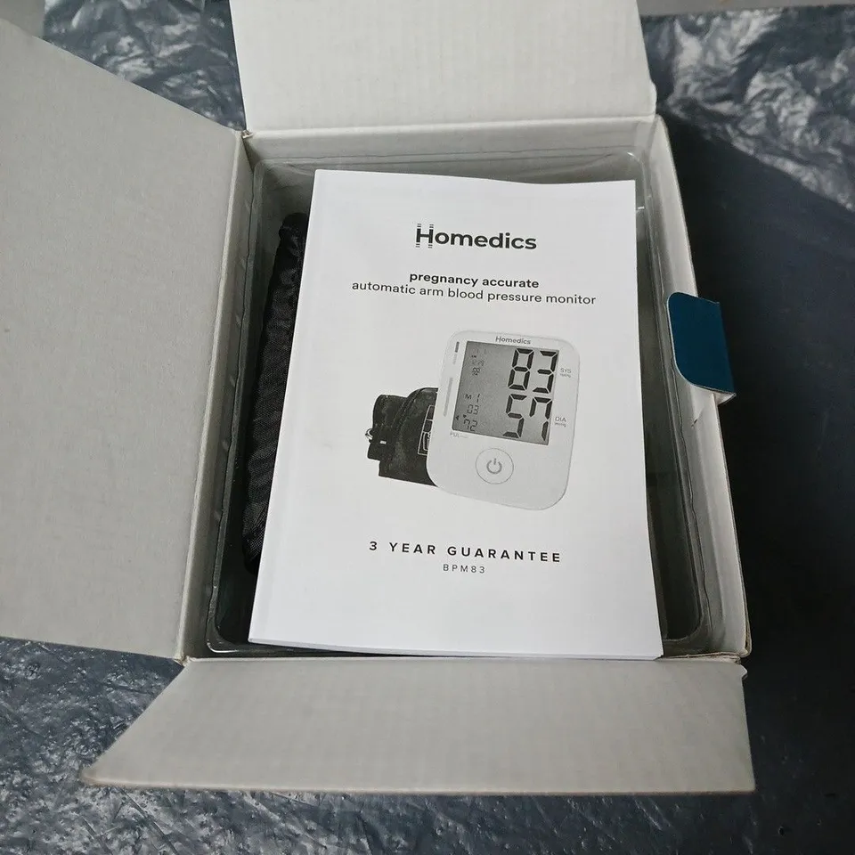 HOMEDICS AUTOMATIC ARM BLOOD PRESSURE MONITOR PREGNANCY ACCURATE BOXED