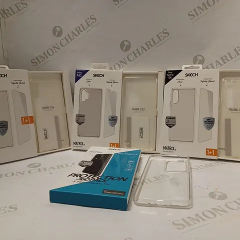 BOX OF APPROX 18 MOBILE PHONE CASES TO INCLUDE - SKECH SONY XPERIA 5II PHONE CASE - SKECH GALAXY A32 - SKECH SONY XPERIA L4 ECT