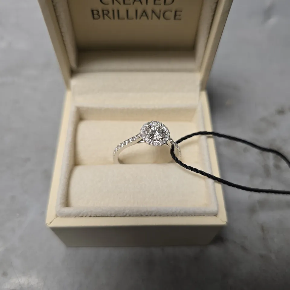 CREATED BRILLIANCE EVELY 18CT WHITE GOLD 1CT LAB GROWN DIAMOND 