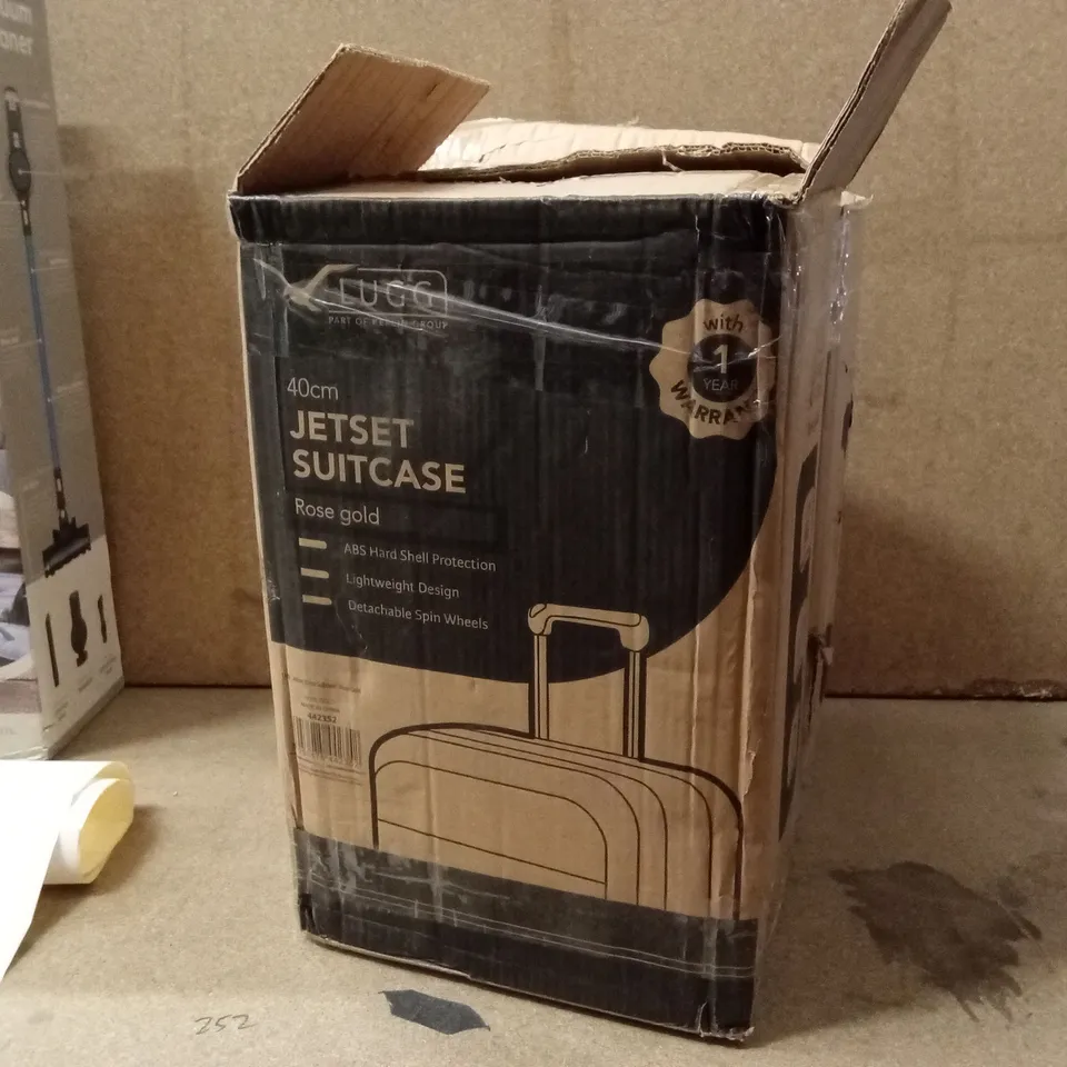 BOXED LUGG - 40CM JETSET SUITCASE ROSE GOLD