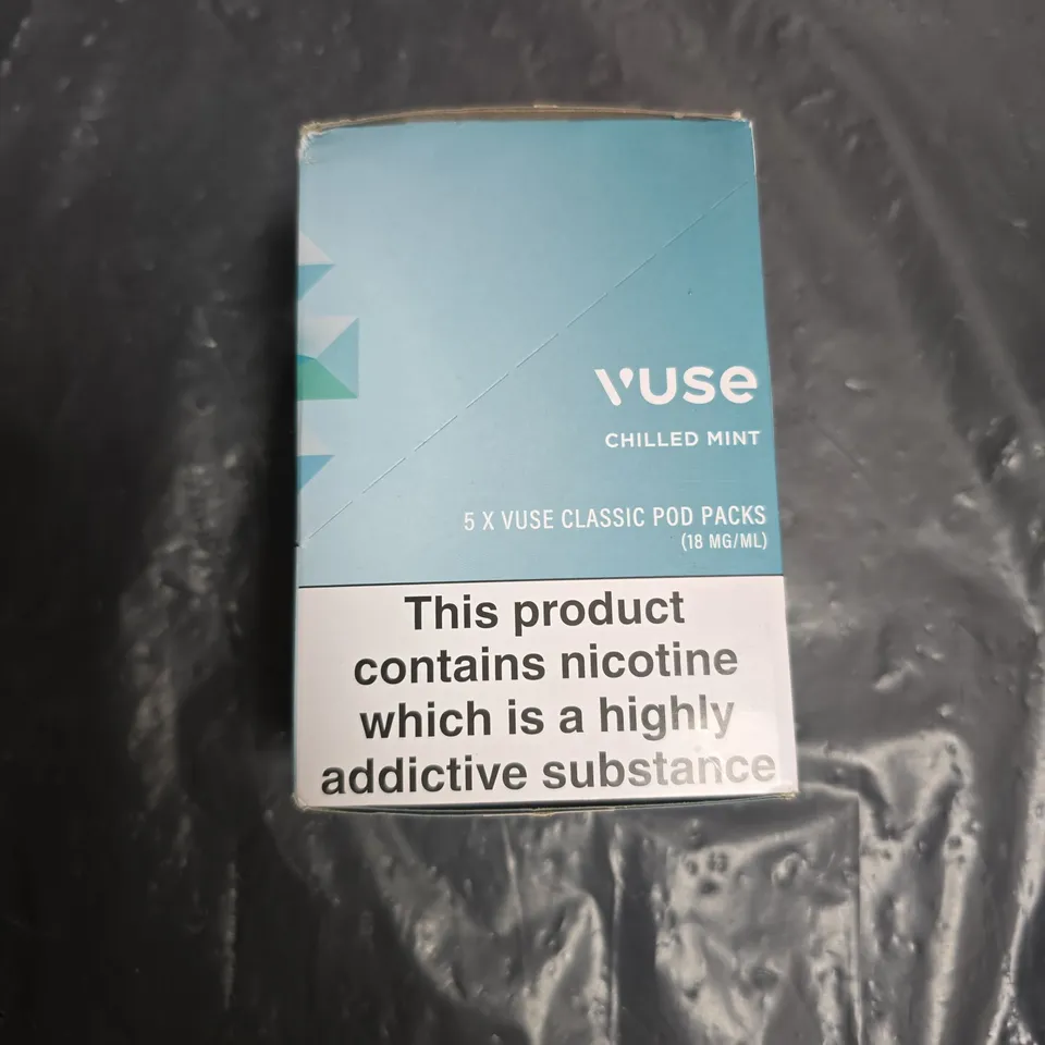 VUSE CHILLED MINT NICOTINE PODS – 18 MG/ML, 5 X VUSE CLASSIC POD PACKS (2 PODS PER PACK)