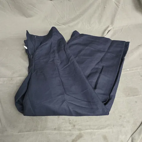 MINT VELVET WIDE LEG LINEN BLEND TROUSER IN NAVY SIZE 14R