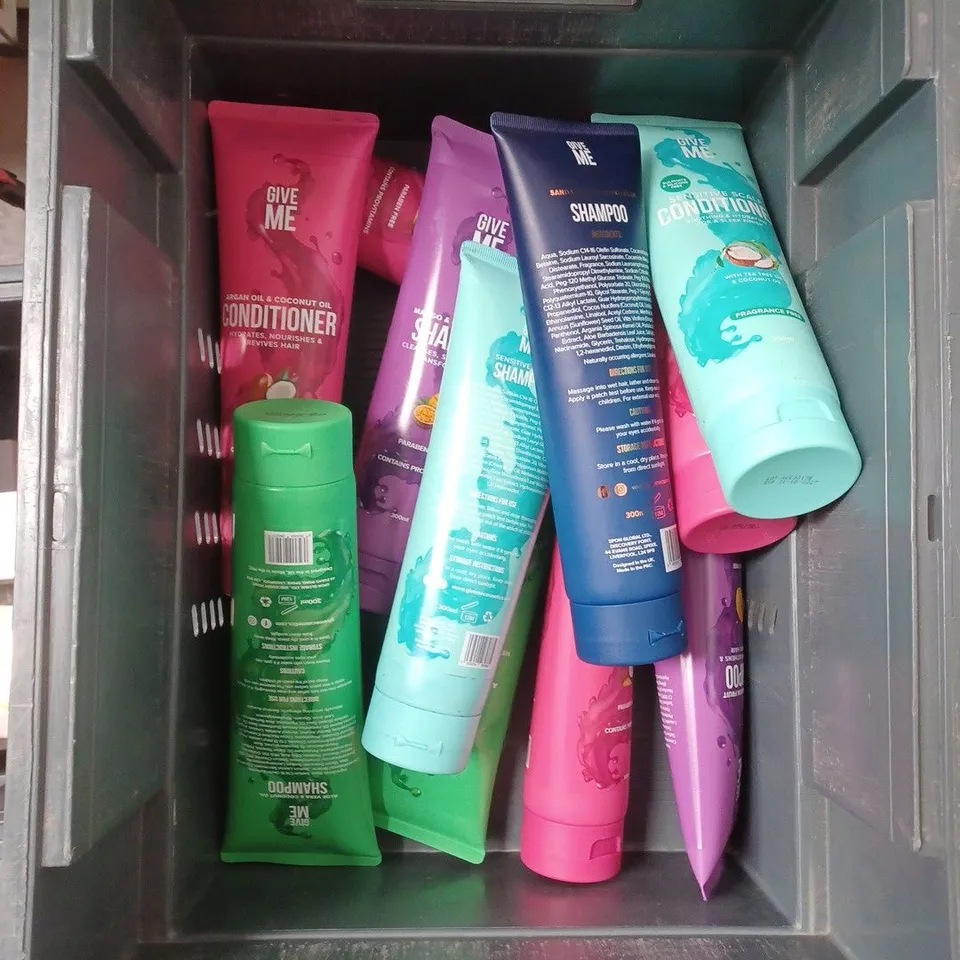 APPROXIMATELY 15 ASSORTED GIVE ME SHAMPOOS AND CONDITIONERS 300ML