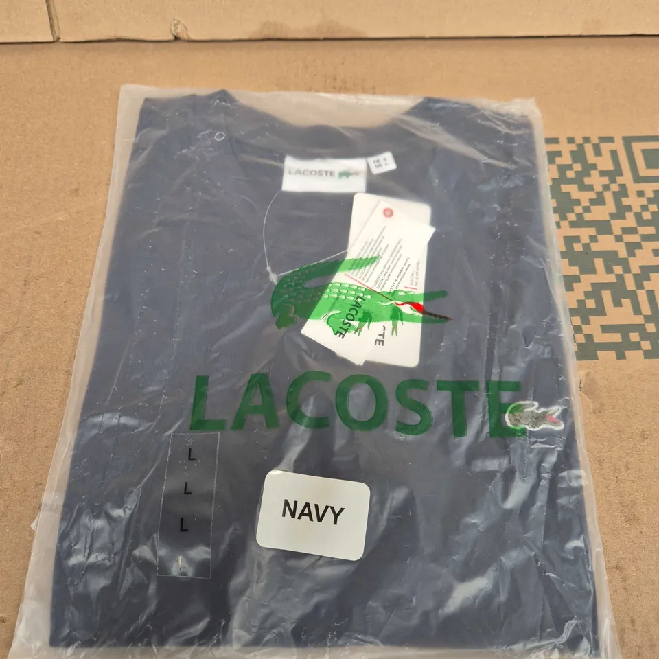 LACOSTE NAVY TOP – SIZE UK L 