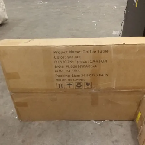 BOXED COFFEE TABLE WALNUT COLOUR (1 BOX)