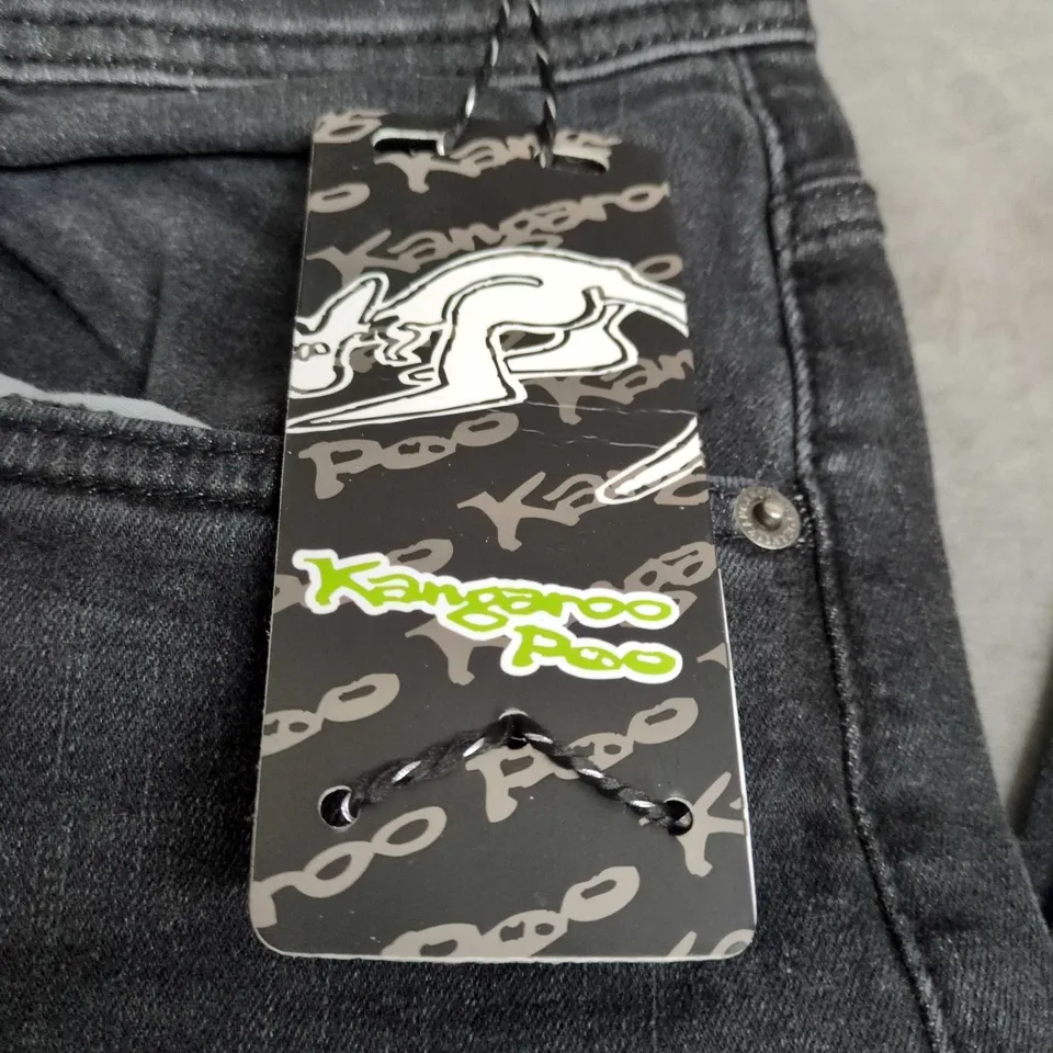 KANGAROO POO JEANS – MEN'S DARK DENIM JEANS, UK 34W X 34L