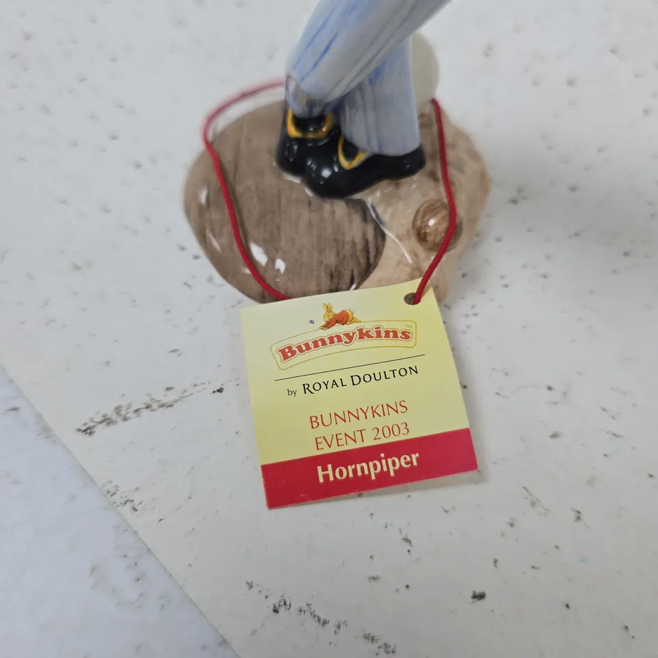 ROYAL DOULTON BUNNYKINS HORNPIPPER FIGURINE