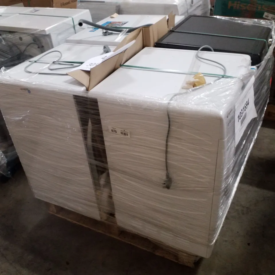 PALLET OF APPROXIMATELY 4 UNPROCESSED RAW RETURN WHITE GOODS TO INCLUDE