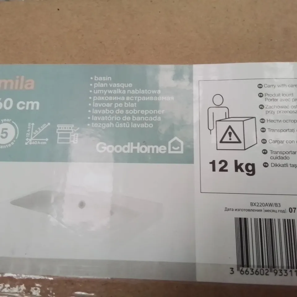 BOXED MILA 60cm VANITY BASIN