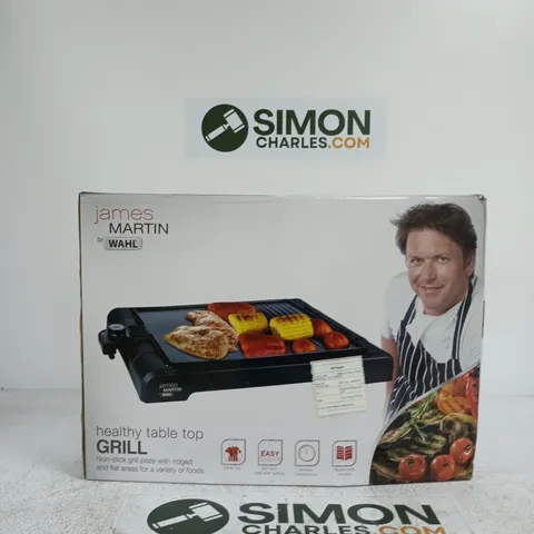 JAMES MARTIN BY WAHL HEALTHY TABLE TOP GRILL – BOXED