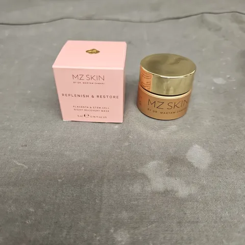 BOXED MZ SKIN REPLENISH & RESTORE PLACENTA & STEM CELL NIGHT RECOVERY MASK 5ML