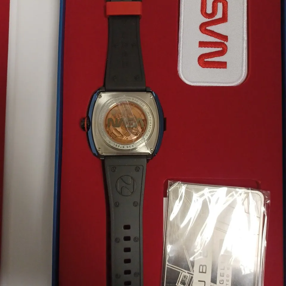 BOXED NUBEO X NASA LIMITED EDITION 40/100 WATCH BLACK