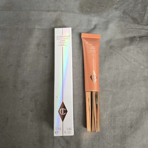 BOXED CHARLOTTE TILBURY GLOWGASM BEAUTY LIGHT WAND HIGH BLUSH IN PEACHGASM 12ML