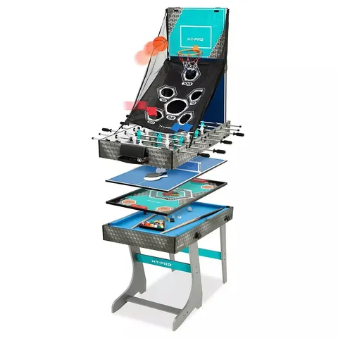 BOXED HY-PRO 4FT 8 IN 1 MULTI GAME TABLE