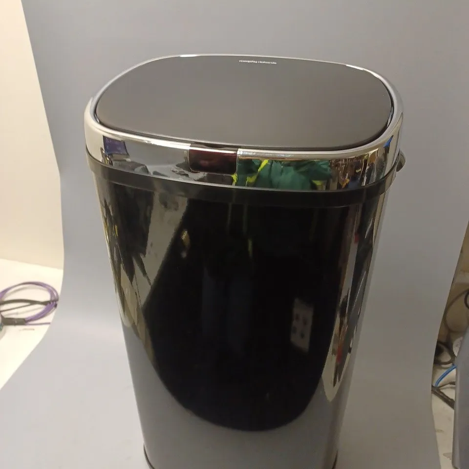 MORPHY RICHARDS CHROMA BLACK 42 LITRE SQUARE SENSOR BIN RRP £49.99