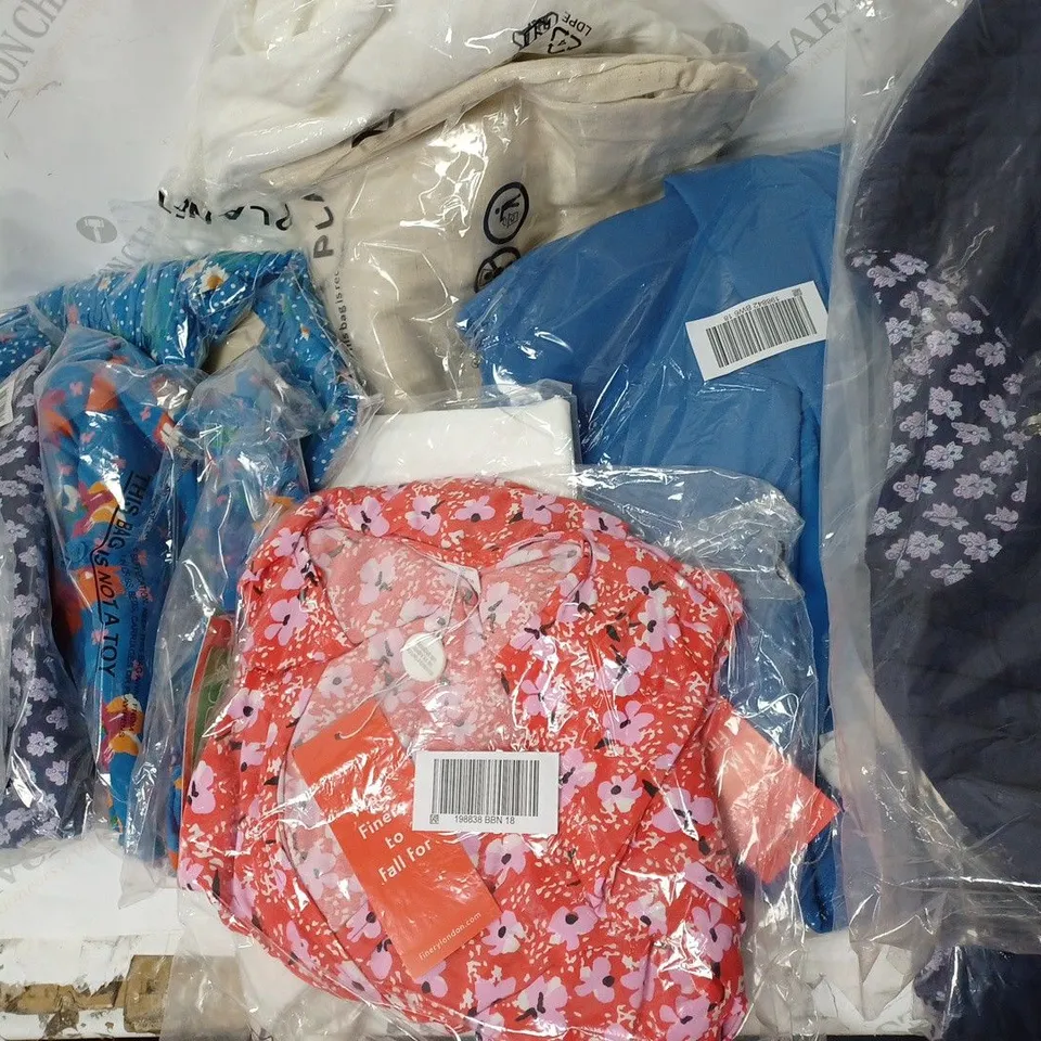 APPROXIMATELY 10 CLOTHING ITEMS: PRINTED SHIRTS AND DRESSES FROM MONSOON (ALL OF DIFFERENT SIZES)