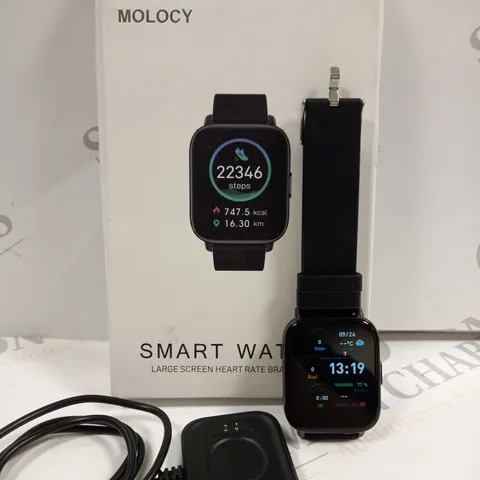 BOXED MOLOCY SMART FITNESS WATCH - BLACK