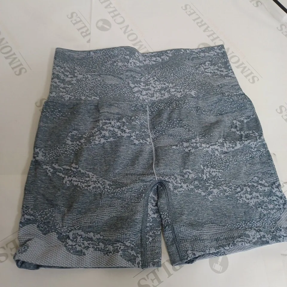 GYM SHARK GREY TRAINING SHORTS - UK XS 