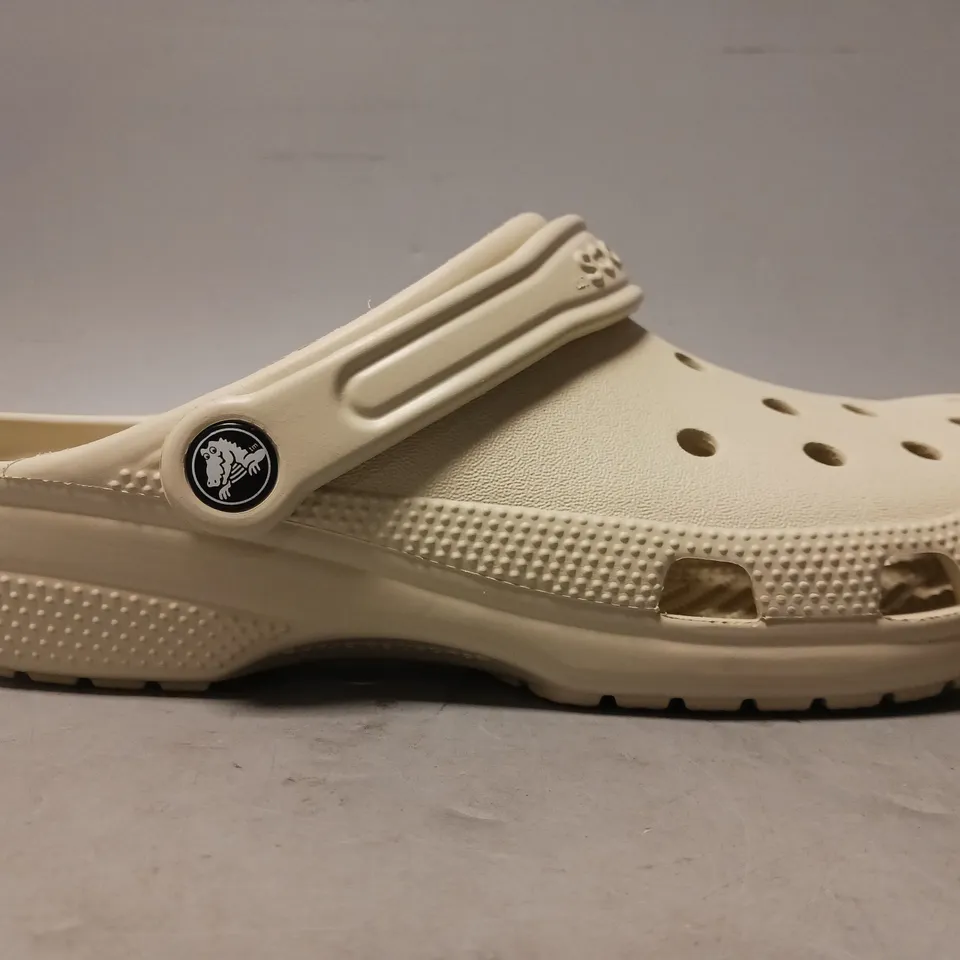 PAIR OF CROCS CLOGS IN BONE UK SIZE 7