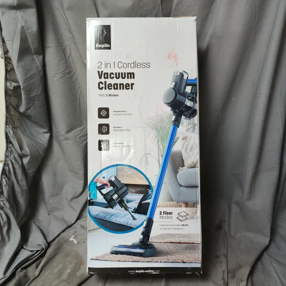 KEPLIN 2-IN-1 CORDLESS VACUUM CLEANER – BOXED