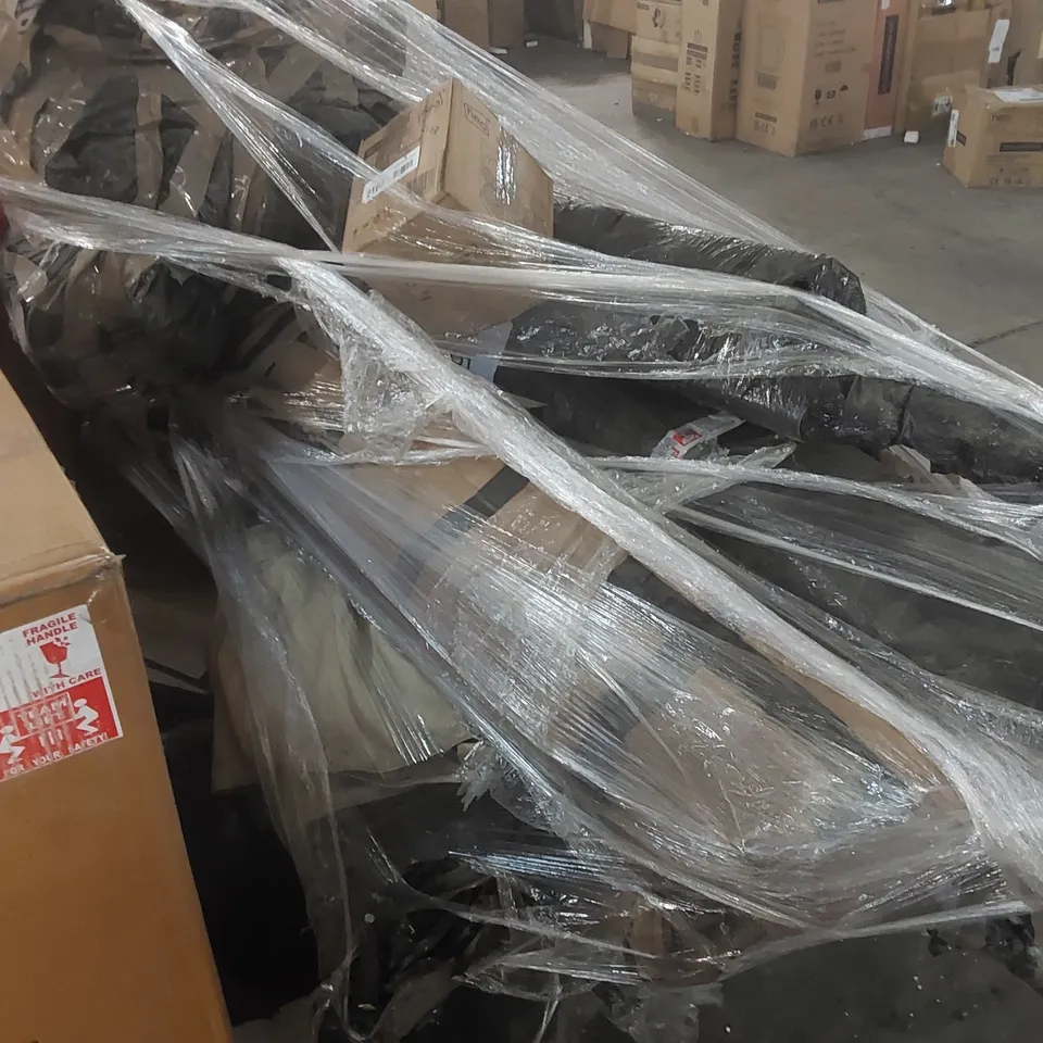 PALLET CONTAINING A LARGE QUANTITY OF ASSORTED FURNITURE PARTS ECT 