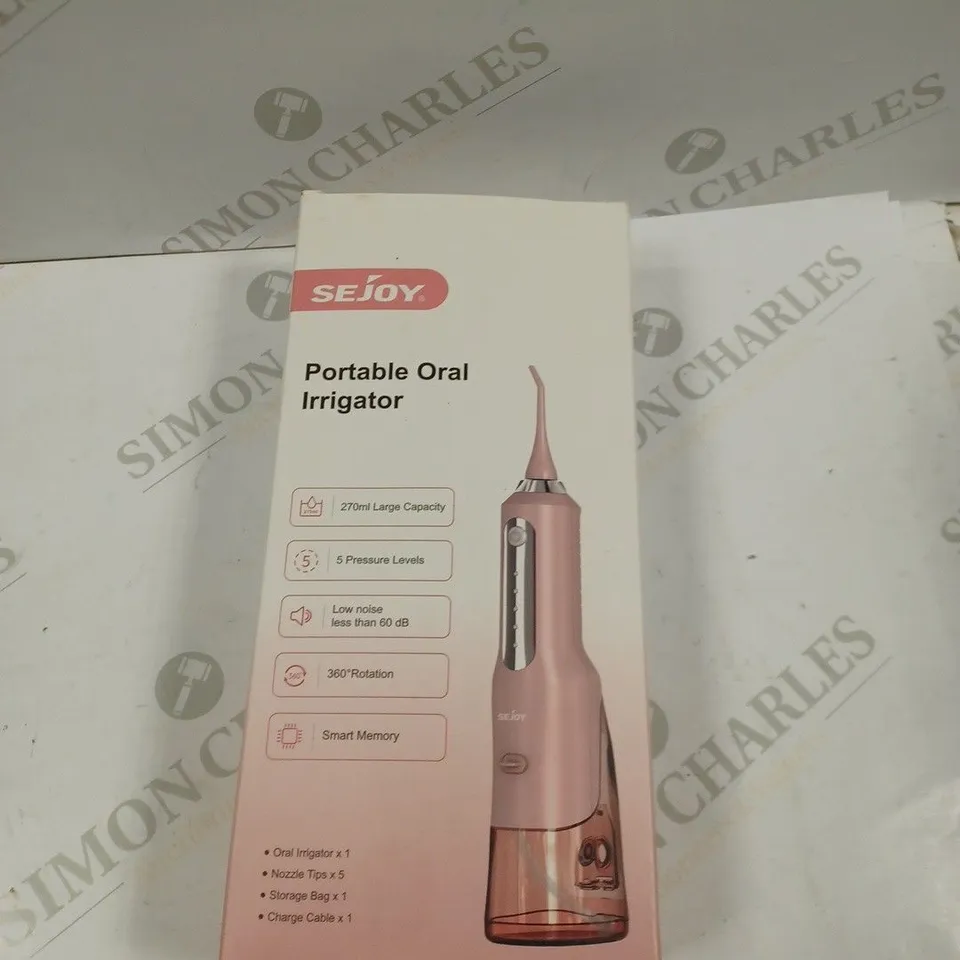 SEJOY PORTABLE ORAL IRRIGATOR 