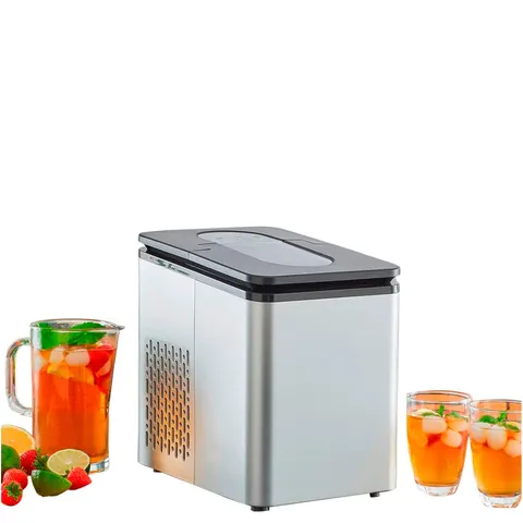 BOXED NEO CHROME 1.7L ELECTRIC ICE CUBE MAKER MACHINE (1 BOX)