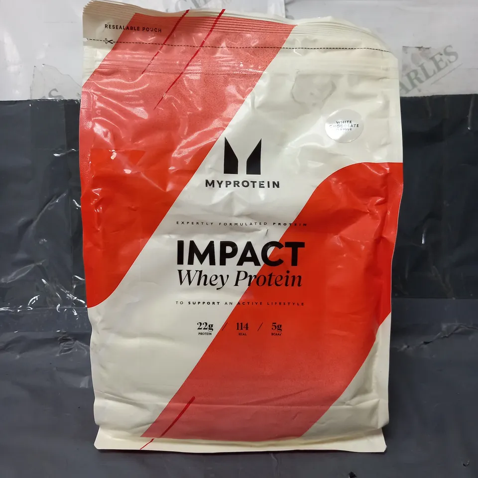SEALED MYPROTEIN IMPACT WHEY PROTEIN IN WHITE CHOCOLATE 1KG