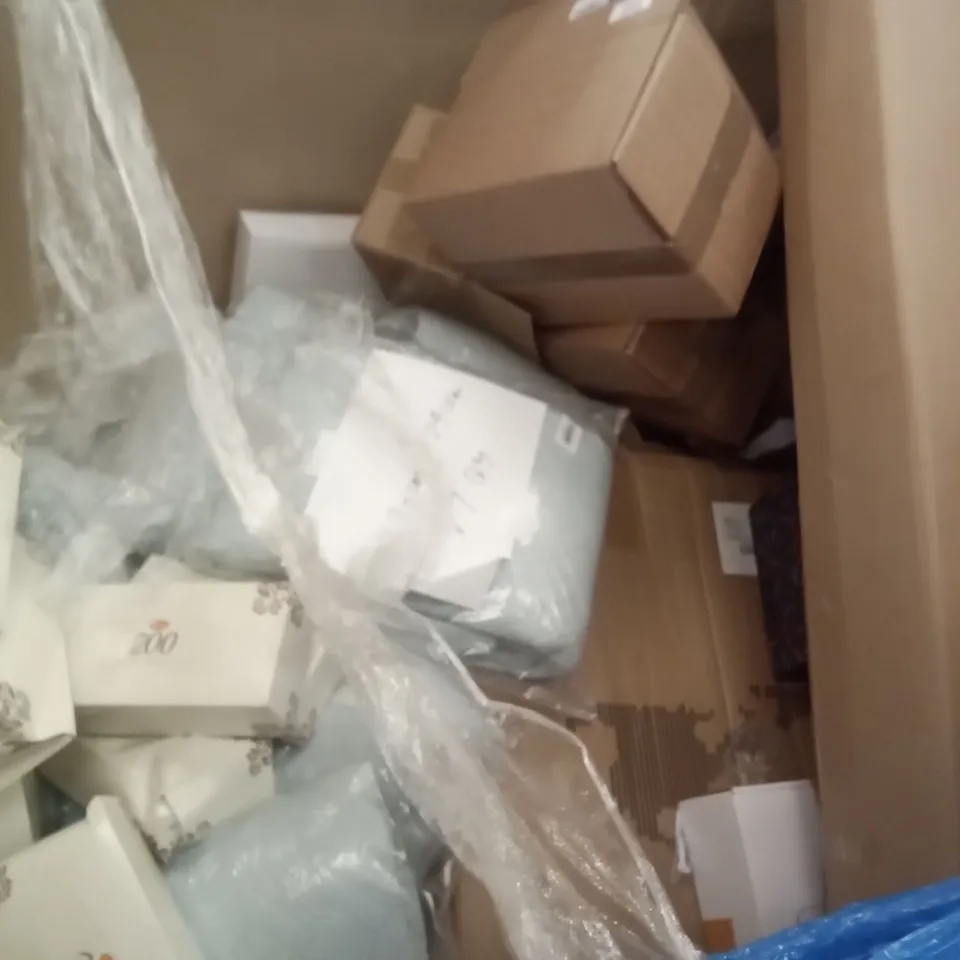 PALLET OF ASSORTED ITEMS INCLUDING ECOVACS VACUUM & MOPING CLEANER, NEWDAY CEILING FAN, WHITE BANKERS LAMP, LED DOUBLE ARM LIGHT