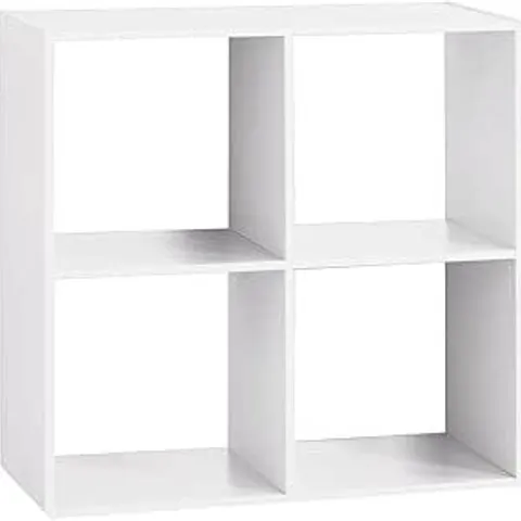 BOXED 5 FIVE SIMPLY SMART SHELF 2 COMPARTMENTS WHITE MIX N' MODUL (1 BOX )