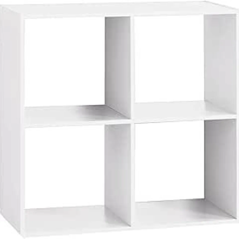 BOXED 5 FIVE SIMPLY SMART SHELF 2 COMPARTMENTS WHITE MIX N' MODUL (1 BOX )