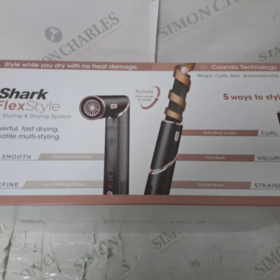 BOXED SHARK FLEXSTYLE HAIR STYLER AND DRYER 