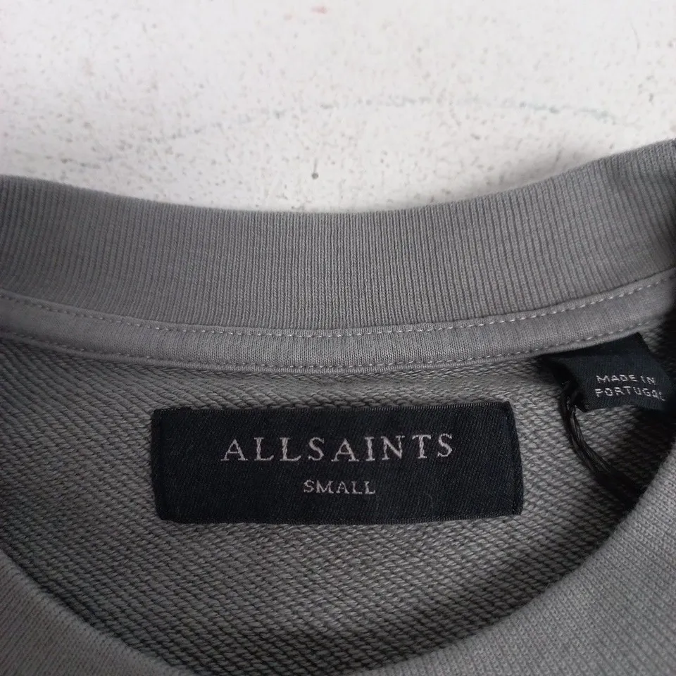 ALLSAINTS SWEATSHIRT – GREY, SMALL (UK), LONDON GRAPHIC