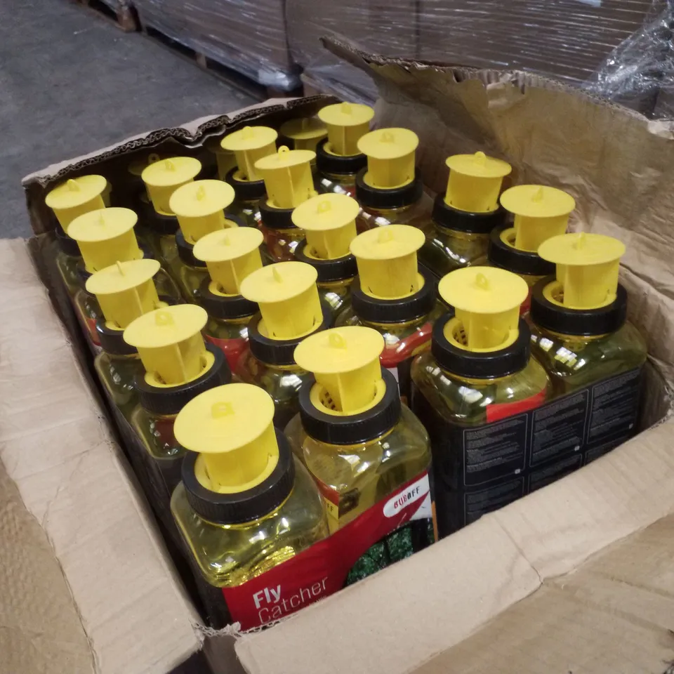 BOX CONTAINING APPROXIMATELY 26 BUG OFF FLY CATCHERS 