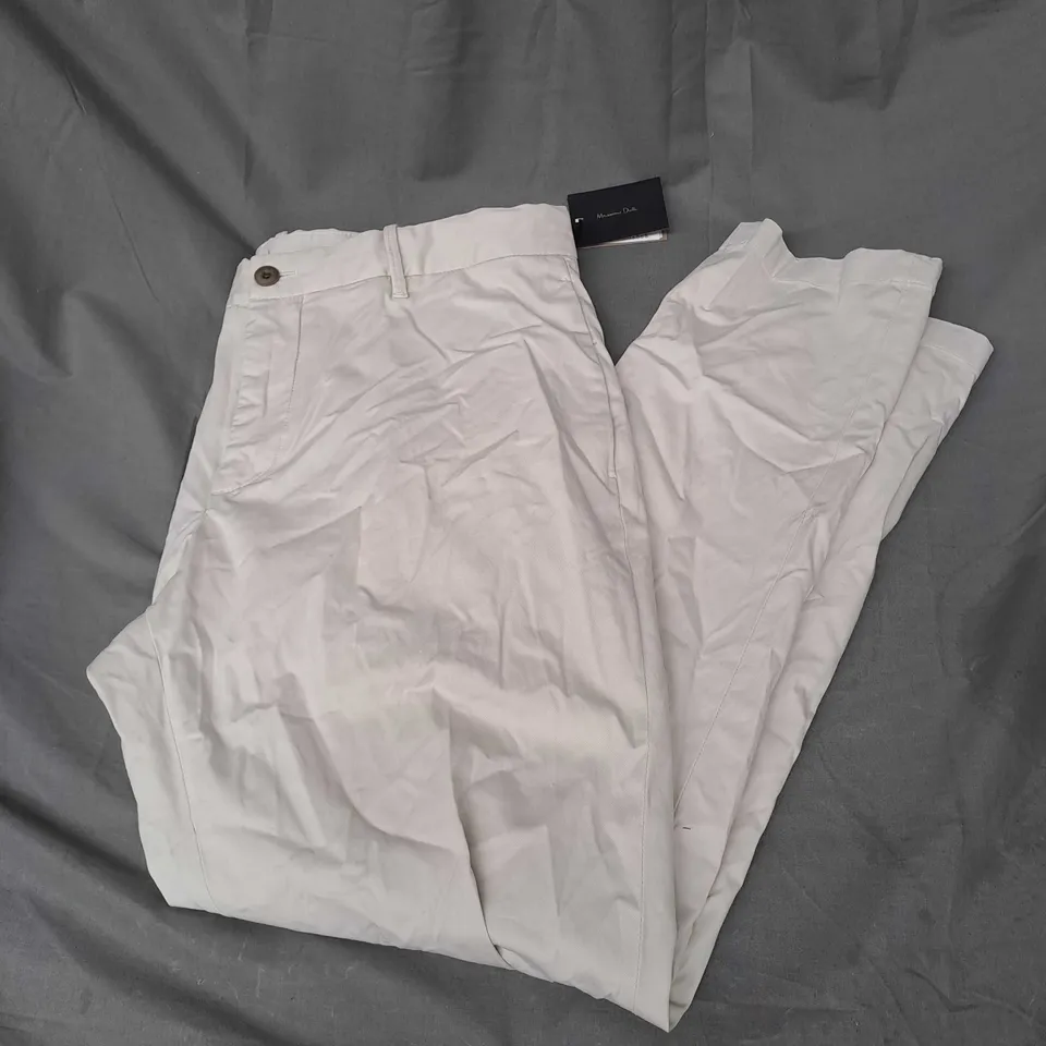 MASSIMO DUTTI TROUSERS IN IVORY SIZE UK 38